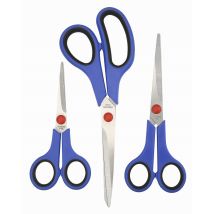 Tijeras 3 piezas – Longitudes: 140 mm, 160 mm, 210 mm – Top Tools