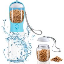 Svkbjroy - Portable Dog Water Bottle,550ml Activated Carbon Filter Dog Water Bottle,travel Pet Water Bottle With 100ml Dog Food Bottle