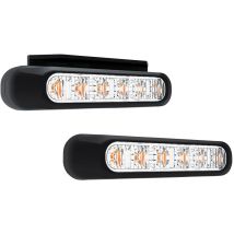Fristom - Frontblitzer / Straßenräumer Ft-200 Led 95200 12 V, 24 V, 36 V Über Bordnetz Einbau Orange