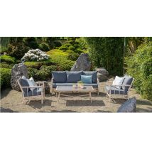 Alu Gartenlounge 'sumatra' In Bambusoptik - Garden Impressions
