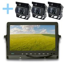 Yatek - Rückfahrkamera-kit Mit 10,1' Ahd-monitor + 3 1080p-parkkameras