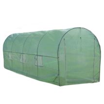 Monster-shop - Polytunnel Mit Folie Gewächshaus Treibhaus Tomatenhaus Pflanzenhaus Folientunnel 25mm 6m X 3m