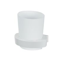 Spirella - Colección Lemon, Portacepillos De Dientes 11x8,5x9,5, Abs Y Polipropileno, Blanco - Blanco