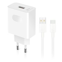Honor Supercharge Caricabatterie Da Muro 66w Usb-a Con Cavo Usb-c Bianco