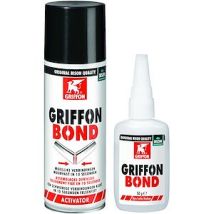 Griffon Bond Colle Rapide 50 G + Activateur 200 Ml Pour Préparer Les Surfaces