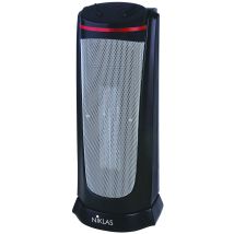 NIKLAS Heizlüfter PTC 2000W – oszillierend – 3 Heizstufen – Sicherheitsabschaltung – 17x18x46 cm