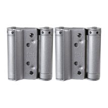 Groom Federscharniere 2er-Set N° 39 – Höhe 175mm – Breite 920mm – Türdicke 33-50mm – Silber