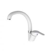 Miscelatore Monocomando Bianco – Canna Tonda – Golf Plus – 9A526BN0001