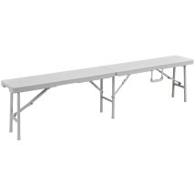 Garden Deluxe Collection - Bancs Pliants De Camping En Acier Et En Résine Roard 180 Cm Camping Polyrattan Levante