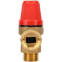 Válvulas De Alivio De Presión Macho De 1/2" - Válvula De Seguridad De Latón Para Agua, Aceite Y Gas (3 Bar)