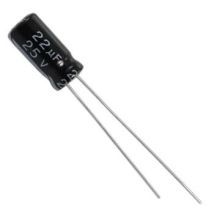 Condensatore Elettrolitico 22uf 25v 105o 5x11mm 22mf25v/105/radiale