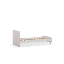 Mkric - Cama Juvenil Modelo Noelia Acabado Crema/cera Blanca, 45/90cm(alto) 106.5cm(ancho) 195.4cm(fondo)