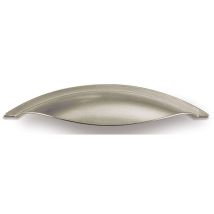 Manico Conchiglia 130x34 Ea64mm Nichel Spazzolato + Timbro A Vite Est/3940038