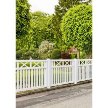 Plus Zaunelement Vinesse 150 X 96 Cm Weiß Holzzäune