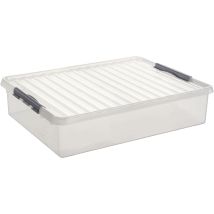 Bettbox Q-line 60 L Transparent 80 X 50 X 18 Cm Aufbewahrungsbox - Sunware