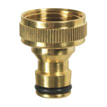 Ribitech – Messing-Gewindehahn 26x34 mm (1") 20x27 mm (3/4") – langlebig, wetterbeständig, ideal für Garten und Terrasse