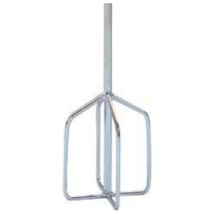 Miscelatore a gabbia mm 120x600 – Frusta di miscelazione in acciaio zincato – Attacco esagonale mm 10 – PASINI