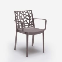 Bica Gartenbarstuhl Matrix Armchair – Polypropylen – Ergonomisch – Stapelbar – 58 x 55 x 82 cm – Max. Belastung 110 kg