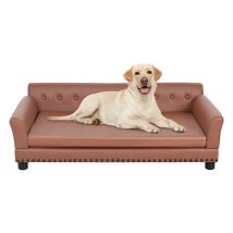Bingo Paw - Bingopaw Pet Sofa Chair Bed Pu Leather Indoor Dog Cat Puppy Cushion Couch Lounger, Extra Large 120 X 78 X 40cm