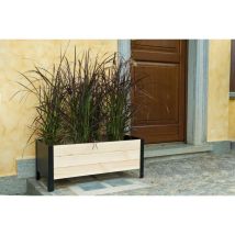 Fioriera In Legno E Metallo Lavanda 118 Cm X 36 Cm X H 32 Cm
