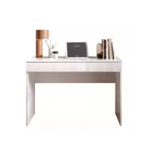 Scrivania Con Cassettone "smile" Bianco Lucido, 110x50x76 Cm