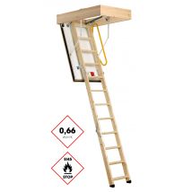 Minka Bodentreppe Eurofire Protect Brandhemmend Aus Fichte Mit Iso-od U-wert 0,27 W/m2k Bis 275cm Raumhöhe 114x55cm Deckenöffnung