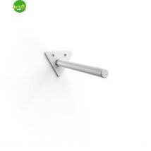ITAR – Reggimensola in acciaio bianco 18 x 5 x 1 cm – Portata massima 20 kg – Ideale per uffici e garage