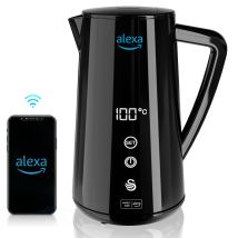 Swan - Sk14650blkneu Alexa Hervidor Agua Eléctrico Inteligente Wifi Smart Kettle 1,5l Inalámbrico Control Táctil Led 1800w Negro