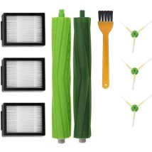 Junjun – Zubehör für iRobot Roomba i3 i4 i7 – 3 Seitenbürsten, 1 Satz Gummiwalzen, 3 Filter – Hochwertige Reinigung