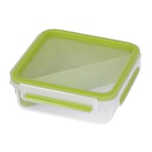 EMSA Clip & Go Sandwichbox quadratisch 850 ml – 5,8 cm – 16,3 cm – 16,3 cm – Spülmaschinengeeignet – Mikrowellengeeignet