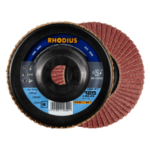 Rhodius Abrasives - Rhodius Lsa P1, 10 Stück, 115 Mm, Korn 60, Fächerschleifscheibe
