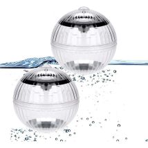 Schwimmende Poolleuchte Für Garten/pool, Solar-poolleuchte, 2 Schwimmende Led-leuchten, Automatische Rgb-farbwechsel-solarkugel, Wasserdichte Led-