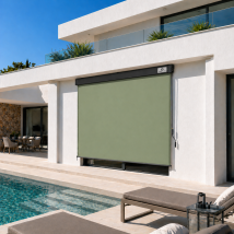 Store Vertical Extensible 180x250 Cm – Brise-vue Opaque 100% Polyester – Résistant Aux Uv Et Intempéries – Protection Solaire Terrasse – Strattore
