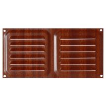 B70230z - Griglia Di Ventilazione In Legno Scuro, 10 X 20 Cm - Brinox