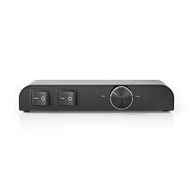 Caja De Control De Altavoz Puertos De 2 Puertos Platano Impedancia Del Altavoz 4 16 Ohmios Carga Maxima Por Canal 60 W Control De Volumen Aluminio 