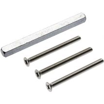 EDI – Befestigungsset Nr. 30 – Türstärke 63-67 mm – Schrauben M6 x 75 – Vierkant 8 x 130 mm