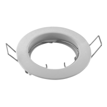 Portafaretto fisso ad incasso Ø 80 mm bianco – Alluminio – GU10-G5.3