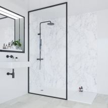 Multipanel - Linda Barker Bianca Luna 2400mm X 900mm Hydro-lock Tongue & Groove Bathroom Wall Panel