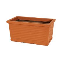 Maceta Decorativa Clásica Tradicional De 60x22 Cm (alto) En Polímero De Terracota Resistente Para Plantas De Jardín Y Terraza - Fabricada En Italia