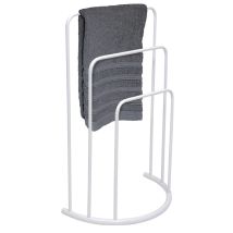 Toallero de acero blanco moderno – 49.5 x 26 x 75.5 cm – Ideal para secar toallas y ropa