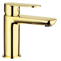 Lomadox - Wasserhahn Waschbeckenarmatur In Gold Alpinia-30, B/h/t Ca. 5/14,5/15,5 Cm