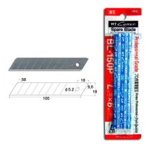 Cuchilla de repuesto 18 mm NT CUTTER – Hoja de acero de carbono – Blister de 6 unidades