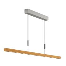 Led Ceiling Lightdimmable 'nora' Made Of Wood For Living Room & Dining Room