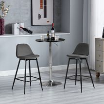 Barhocker 2er Set, Küchenhocker Mit Rückenlehne Fußstütze, Barstühle Samt, Tresenhocker Bistrohocker Mit Metallbeinen, Für Küche Bars Esszimmer 