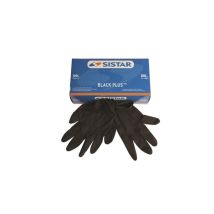 Sistar 551.2755.xl Black Plus Wegwerfbare Latex-handschuhe Schwarz Größe Xl