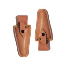 2 Pcs Leather Sheath Tool Holster With Holder Belt Pouch For Pliers, Pruners, Scissors, Knives Or Garden