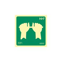 Anti-panik-stangenschild Pvc 210x297mm Rd14105