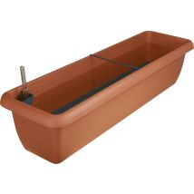 Geli - Blumenkasten Aqua Andalucia Terracotta 80 Cm Mit Bewässerungssystem - Kunststoff