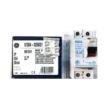 General Electric - 661241 Interrupteur Différentiel 2p 63a 30ma Nid 2 Rccb V/304-026031