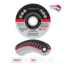 Canbolat Vertriebs Gmbh - Arebos Dischi Taglio Dischi Flessibili Ø125 Mm Ammissione 22,2 Mm Spessore 1 Mm